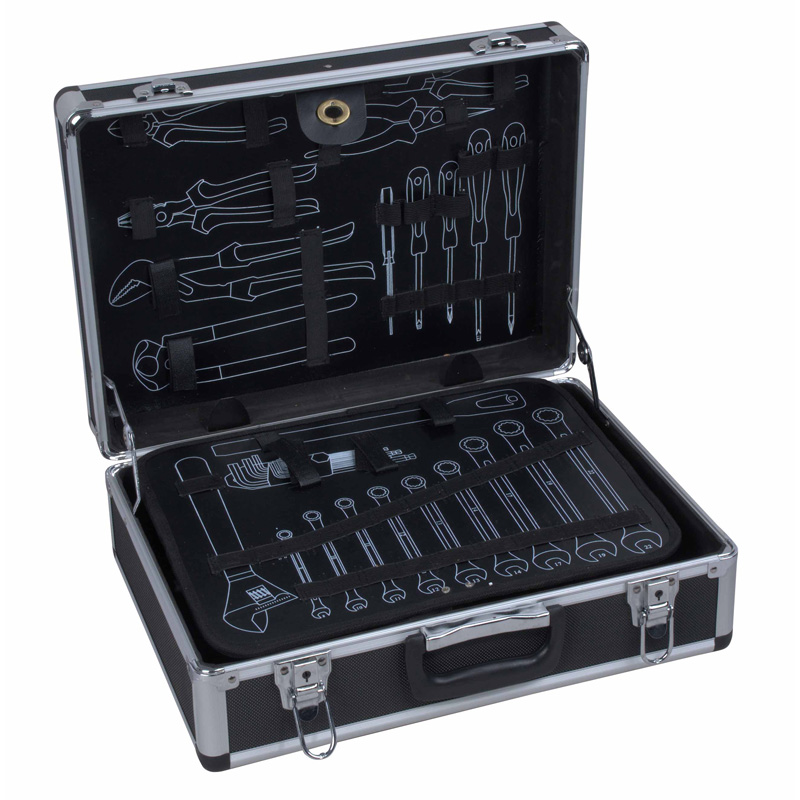 Details about   Aluminum Alloy Tool Box Portable Safety Equipment Instrument Case Display C R8H0 