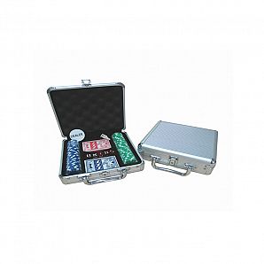 100 PC Aluminum Poker Clip Case