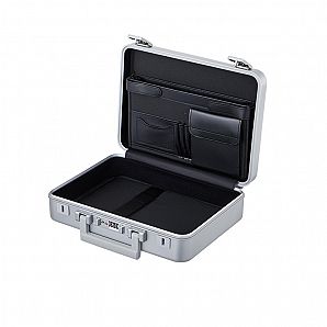 Molded aluminum attache cases with combination lock
