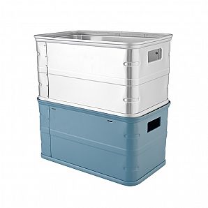 Aluminum storage box without lid