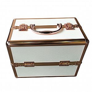 Professional Cosmetic Case with Gold Profile