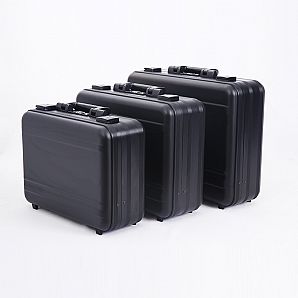 Black Molded aluminum attache case